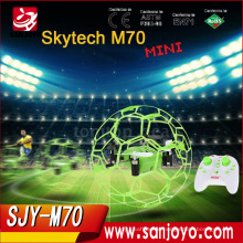 Hot sale drone Skytech M70 4CH 360 Flips quadcopter with Football Protective Cover RTF PK Sky walker SJY-M70